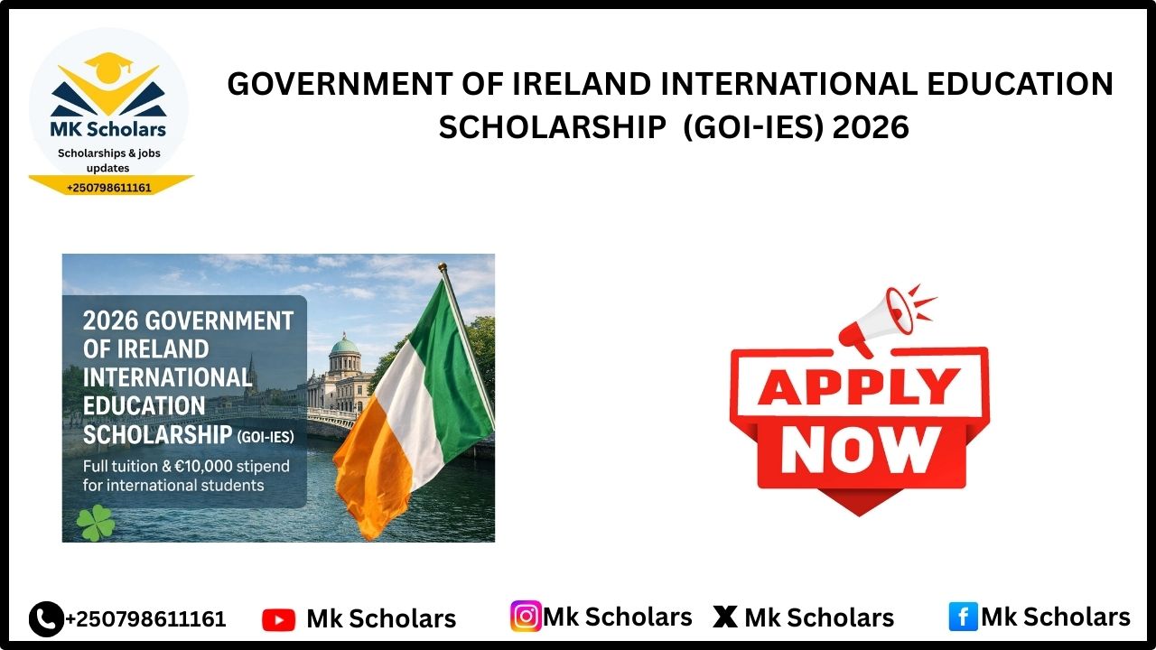 GOVERNMENT OF IRELAND INTERNATIONAL EDUCATION  SCHOLARSHIP  (GOI-IES) 2026